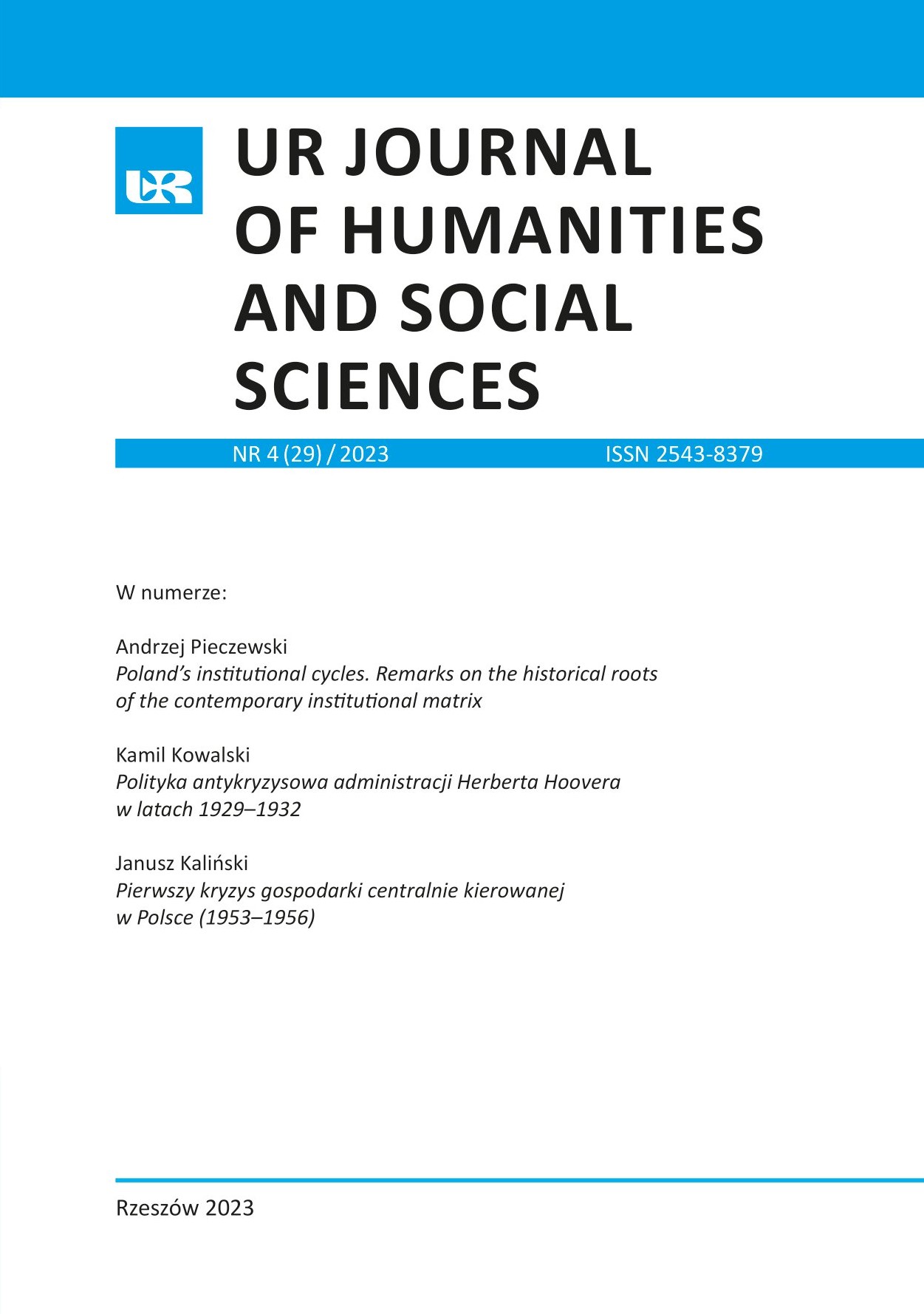 UR Journal of Humanities and Social Sciences